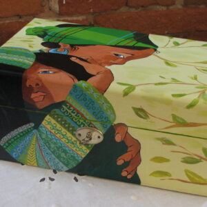 Boite à ouvrage mère indienne