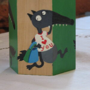 Pot à crayons aux loups No 2