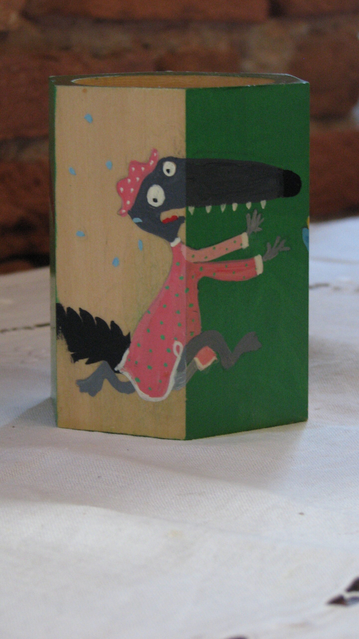 Pot à crayons aux loups No 2 – Image 2