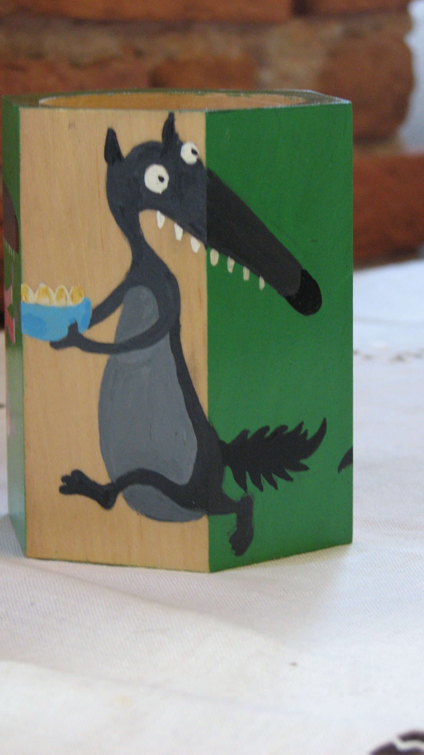 Pot à crayons aux loups No 2 – Image 3