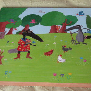 Tableau aux deux loups