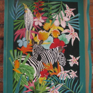 Grand plateau zèbres dans la jungle