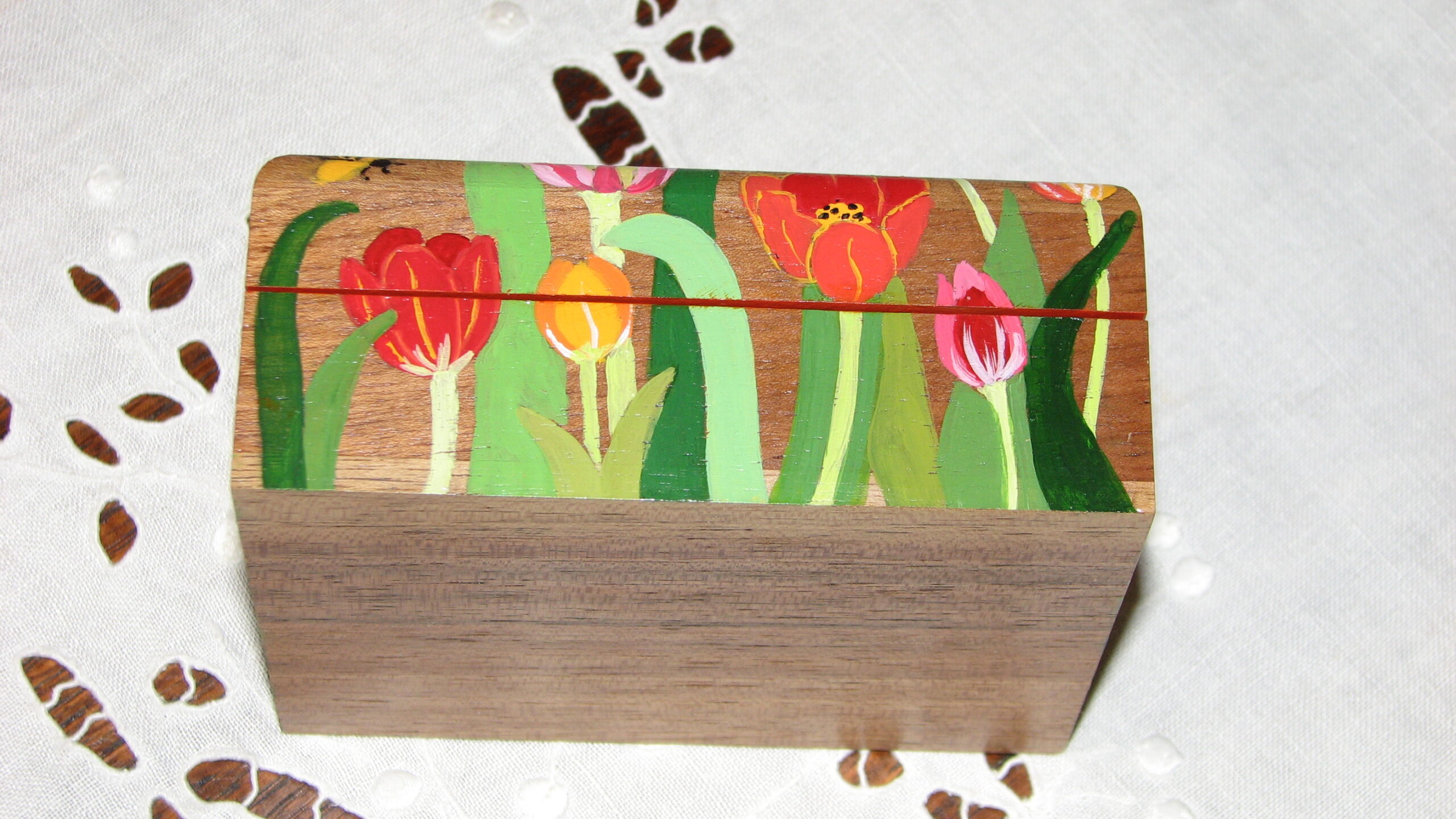 Petite boite à cartes aux tulipes – Image 2