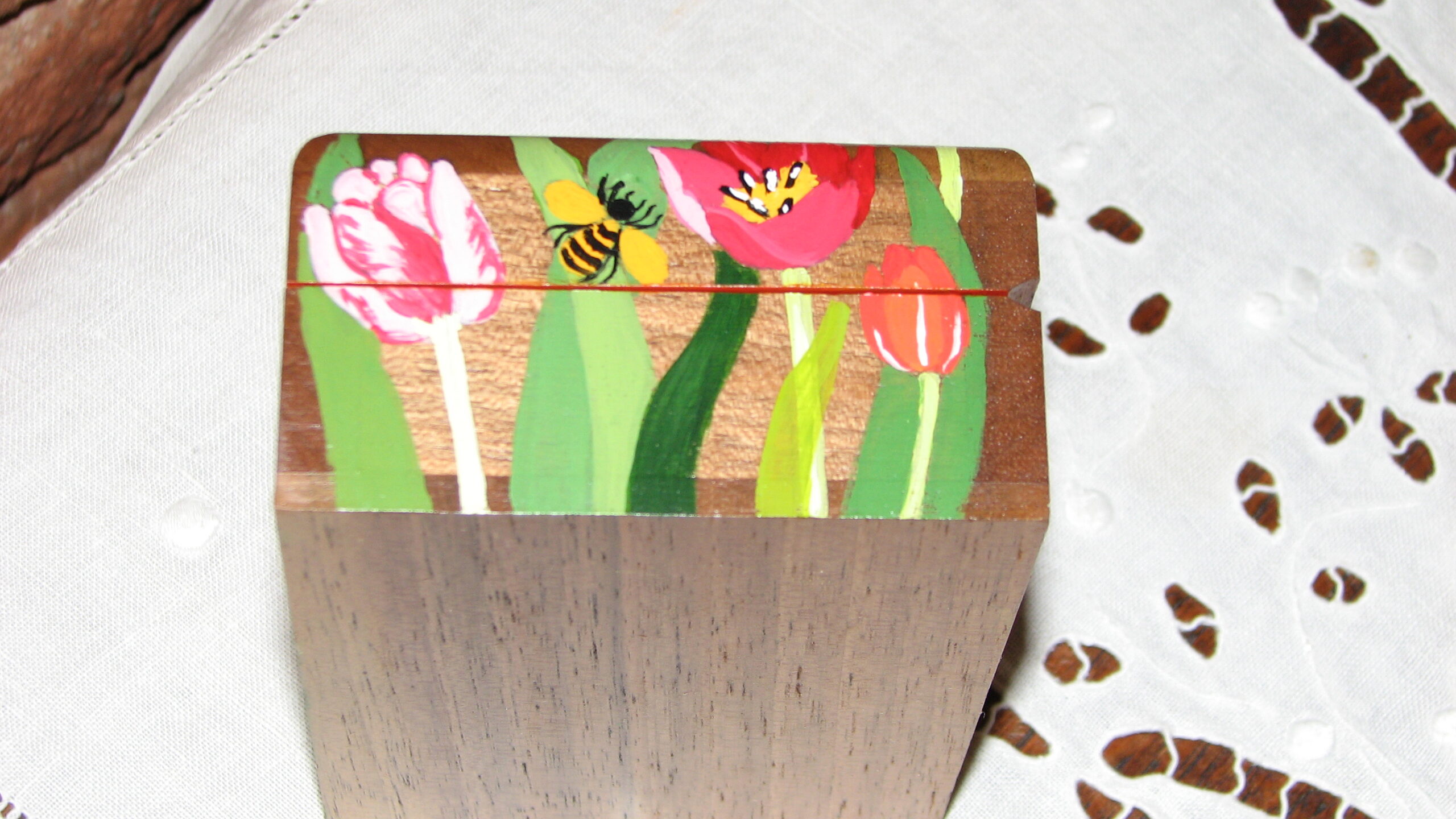 Petite boite à cartes aux tulipes – Image 4