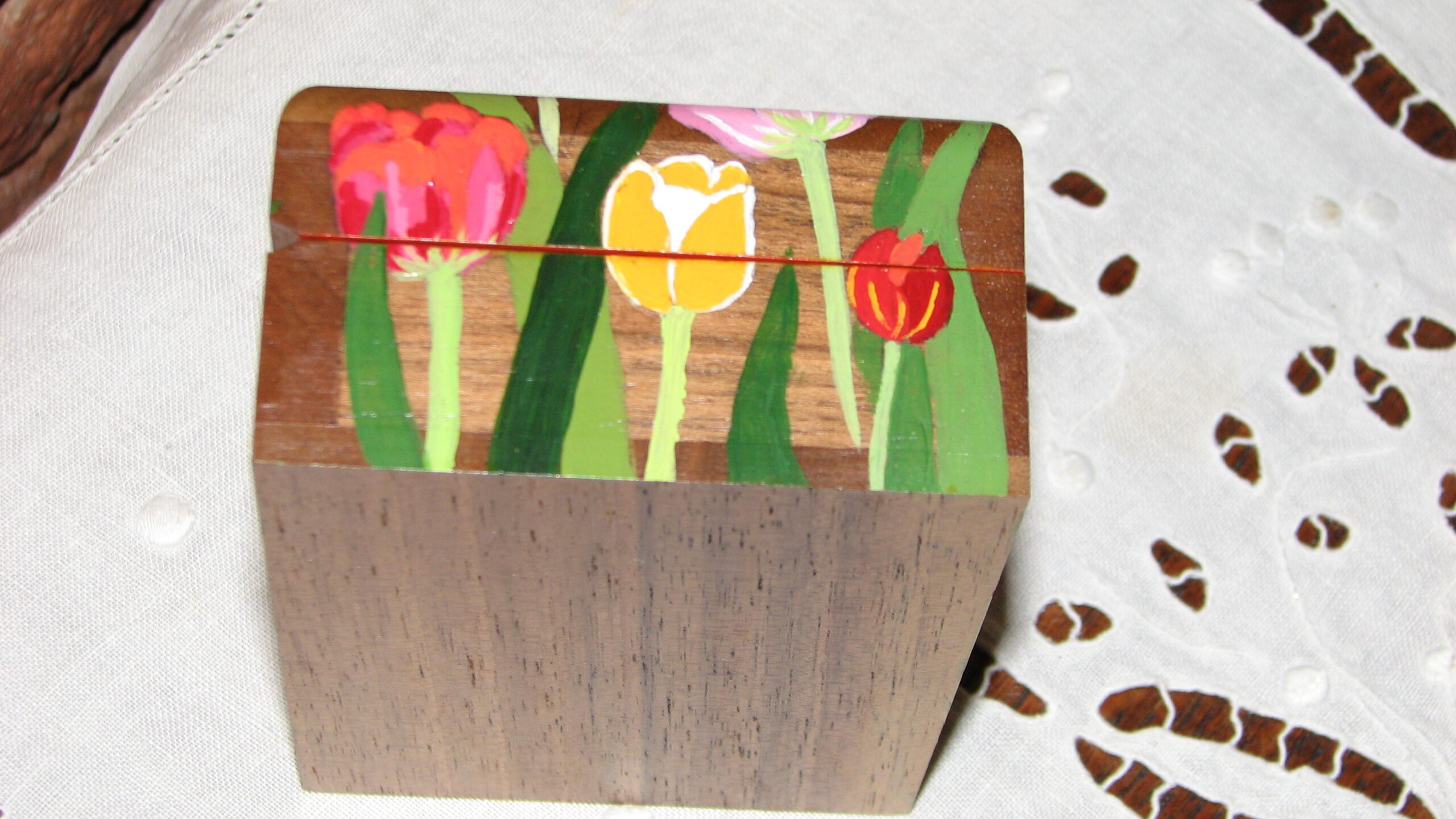 Petite boite à cartes aux tulipes – Image 3