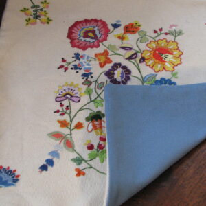 Housse de coussin fleurs multicolores